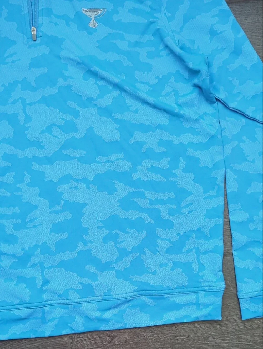 New - FedEx Cup Peter Millar Perth Camo Performance Quarter Zip (Medium)